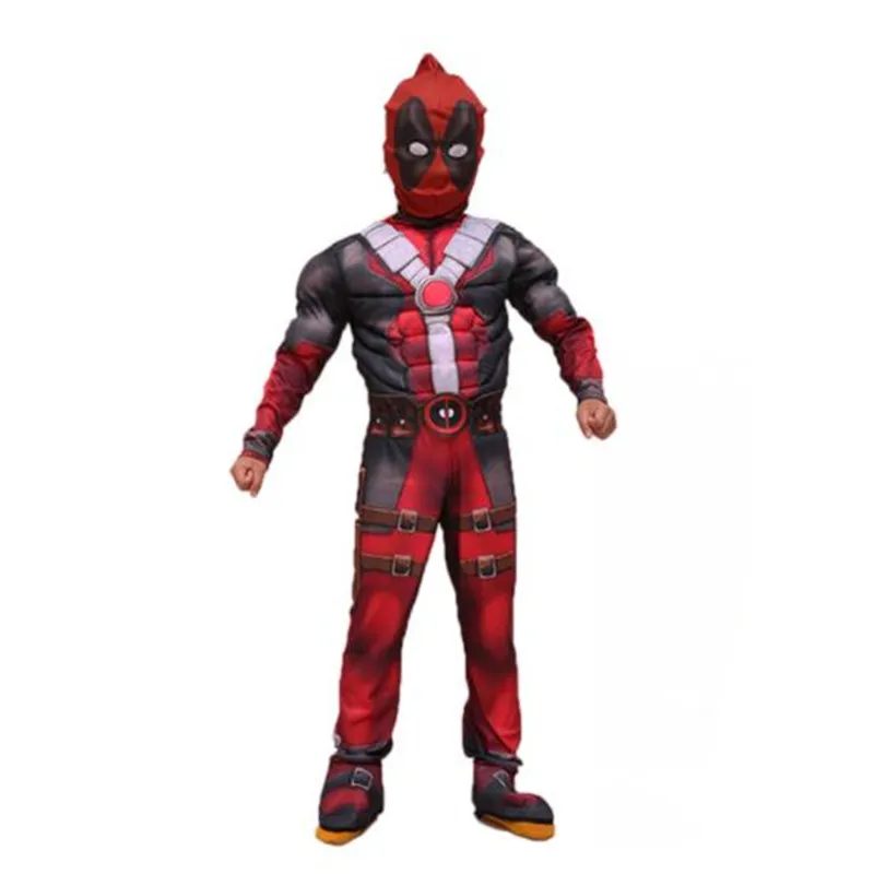 Роскошный маскарадный костюм для мальчиков Marvel Deadpool детский Карнавальный детей