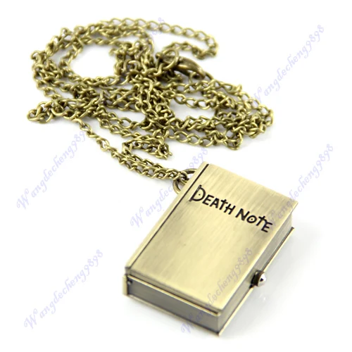 Vintage Unique Bronze Quartz Open Death Note Pendant Necklace Pocket Watch Gift #T50P# Drop ship
Vintage Unique Bronze Quartz Open Death Note Pendant Necklace Pocket Watch Gift #T50P# Drop ship
