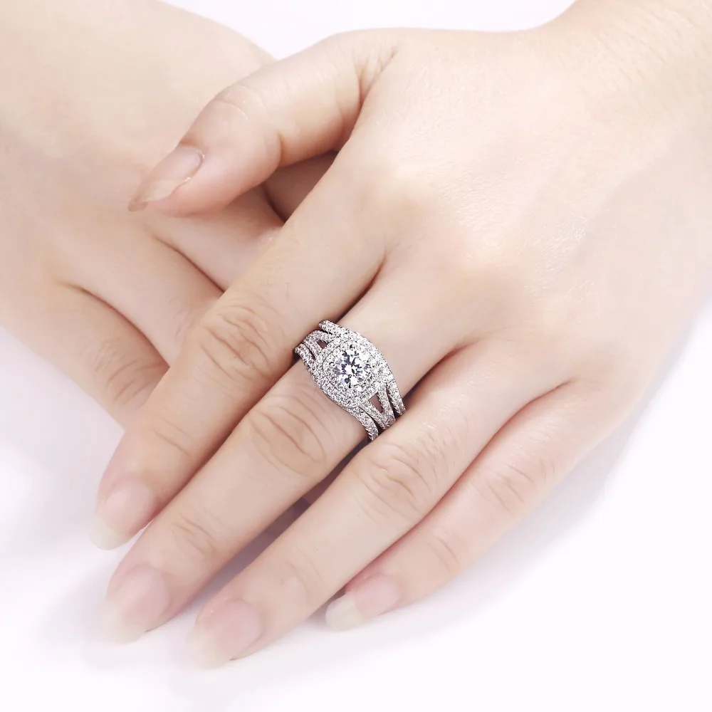 Женское Обручальное Кольцо Newshe обручальное кольцо из стерлингового серебра 925