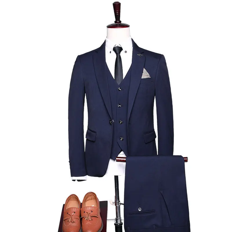 Large Size M-5XL Brand Men Suit 2019 Slim Fit Mens Business Blazers 3 Pieces Groom Wedding Suit High Quality Men's Suits Formal
Large Size M-5XL Brand Men Suit 2019 Slim Fit Mens Business Blazers 3 Pieces Groom Wedding Suit High Quality Men's Suits Formal