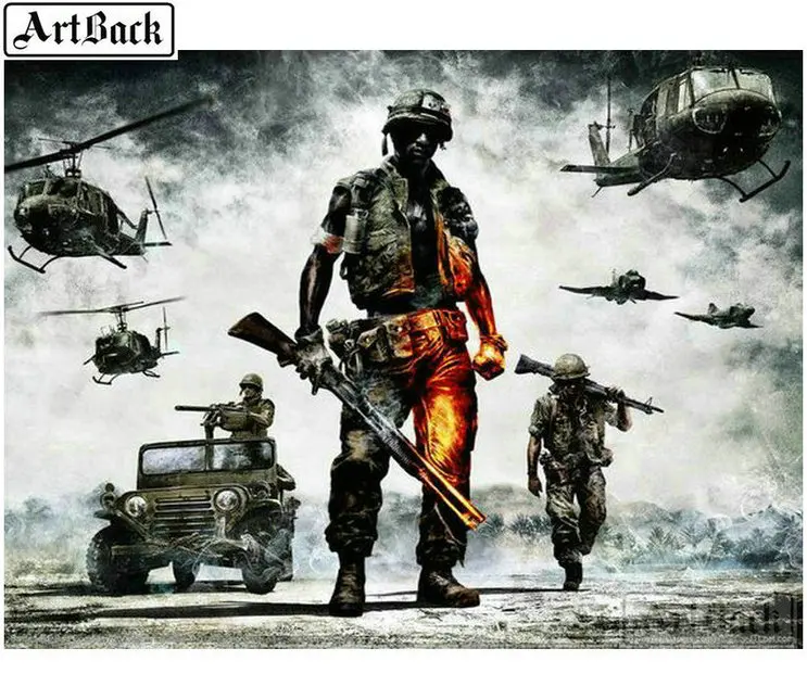 Full square / round drill 5d diy diamond painting war soldier fighter mosaic rhinestone 3D home decoration art kit
Full square / round drill 5d diy diamond painting war soldier fighter mosaic rhinestone 3D home decoration art kit