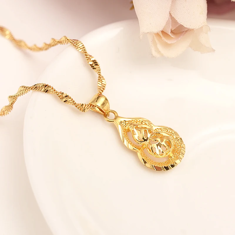 Dubai Real 14 k Yellow Fine gold GF apple Women Pendant Necklace Gold Color Jewelry Fortune gourd party wedding Gifts
Dubai Real 14 k Yellow Fine gold GF apple Women Pendant Necklace Gold Color Jewelry Fortune gourd party wedding Gifts