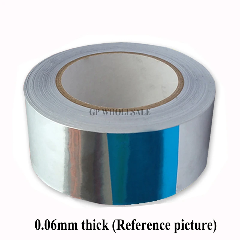 1x 55mm * 40M *0.06mm Single Adhesive Aluminum Foil Paper Tape for Heat Transfer, EMI Shielding, BGA Soldering Protecting
1x 55mm * 40M *0.06mm Single Adhesive Aluminum Foil Paper Tape for Heat Transfer, EMI Shielding, BGA Soldering Protecting