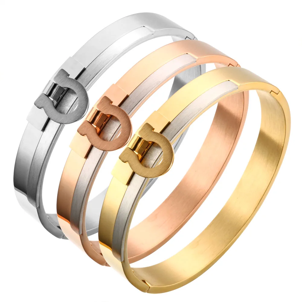 Fashion Unique Wide Cuff Charm Geometry Bracelets Bangles For Women Men Couples Jewelry Gift Luxury Brand Stainless Steel Gift
Fashion Unique Wide Cuff Charm Geometry Bracelets Bangles For Women Men Couples Jewelry Gift Luxury Brand Stainless Steel Gift