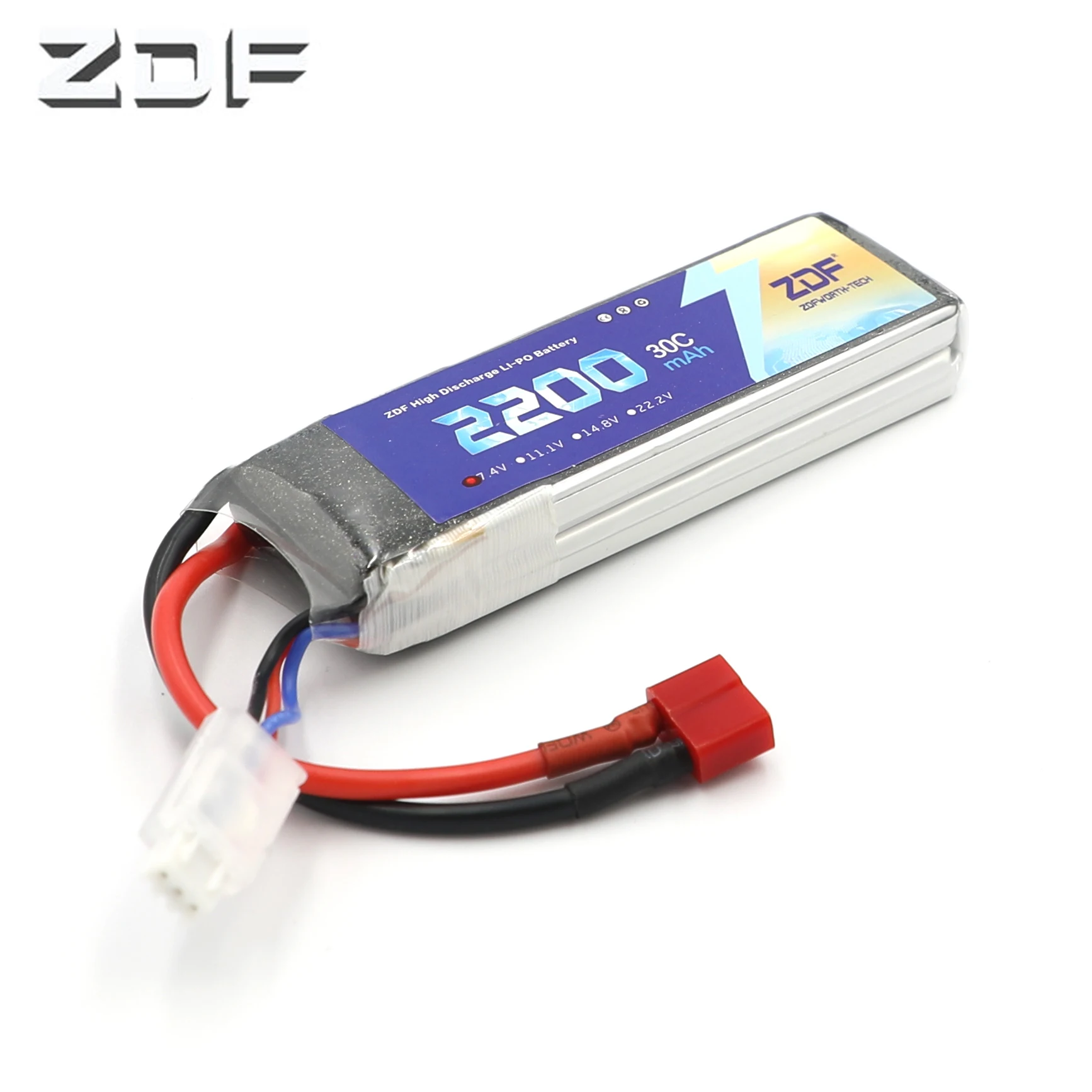 Литий полимерный аккумулятор ZDF RC 2S 3S 4S 6S 7 4 V 11 1 v 14 8 22 2 2200mAh 30C 60C AKKU Bateria для