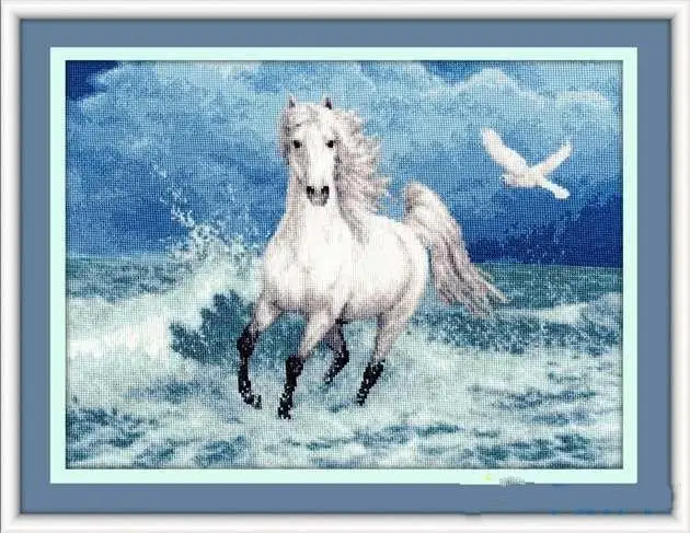 Embroidery Needlework Crafts 14CT Unprinted DIY Quality Cross Stitch Kits Handmade Arts Free as the wind Horse Animal
Embroidery Needlework Crafts 14CT Unprinted DIY Quality Cross Stitch Kits Handmade Arts Free as the wind Horse Animal