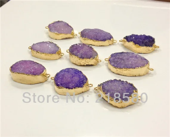 Кристаллический коннектор Druzy, подвеска из гальванического золота, 10 шт., сиреневый, фиолетовый, Drusy, 30 мм-40 мм
Кристаллический коннектор Druzy, подвеска из гальванического золота, 10 шт., сиреневый, фиолетовый, Drusy, 30 мм-40 мм