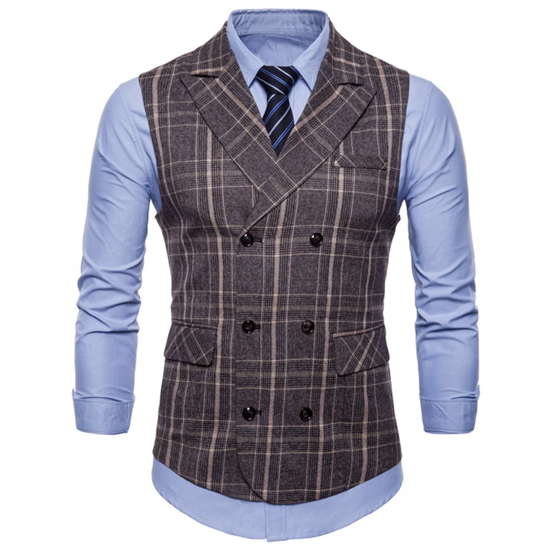 Mens Suit Vest 2019 New High-quality Men Business Casual Plaid Waistcoat Broadcloth Plaid Blazer
Mens Suit Vest 2019 New High-quality Men Business Casual Plaid Waistcoat Broadcloth Plaid Blazer