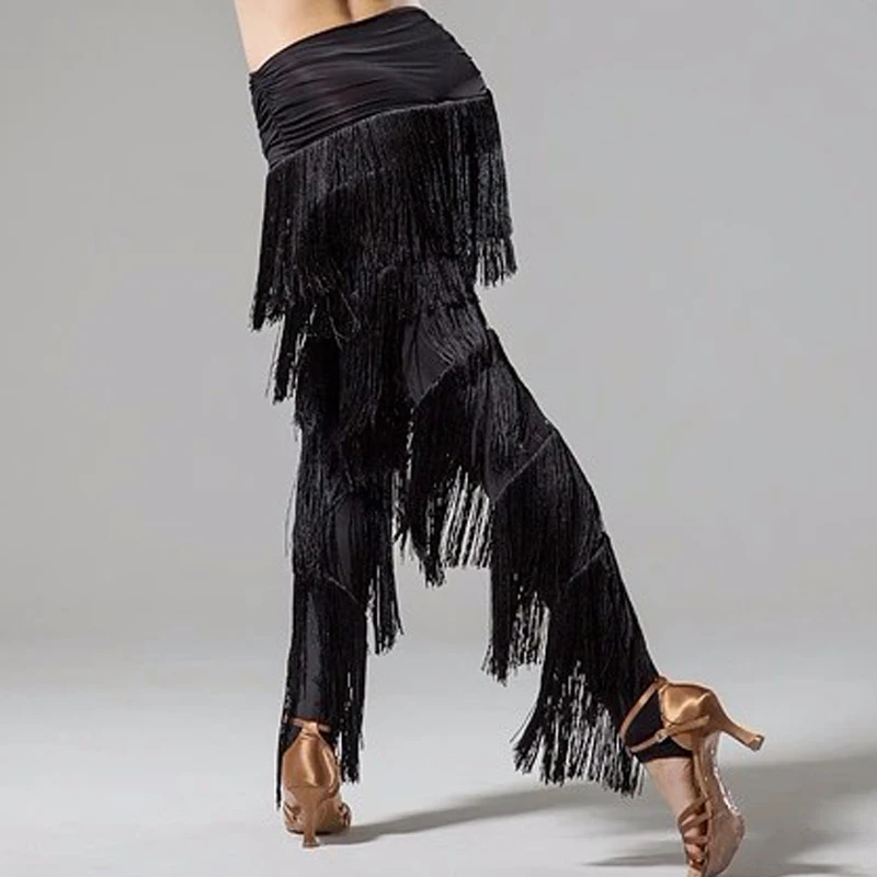 2018 New Latin Dance Costume Top&Fringe Pants Regatas Femininas Black Tassel Dance Clothing Practice/Performance Dancewear
2018 New Latin Dance Costume Top&Fringe Pants Regatas Femininas Black Tassel Dance Clothing Practice/Performance Dancewear