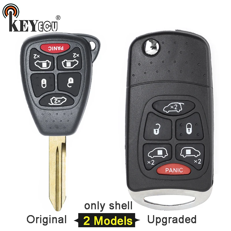 Оригинальный обновленный чехол-книжка для Chrysler Town & Country Dodge Grand Jeep 5 + 1 6 кнопок |