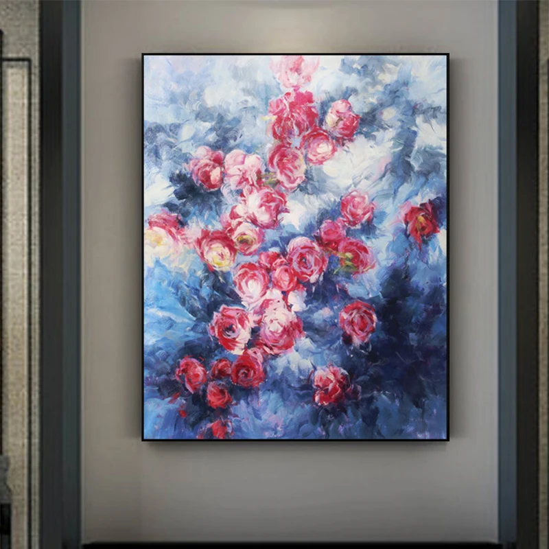 100% Hand Painted Abstract Flower Art Oil Painting On Canvas Wall Art Frameless Picture Decoration For Live Room Home Decor Gift
100% Hand Painted Abstract Flower Art Oil Painting On Canvas Wall Art Frameless Picture Decoration For Live Room Home Decor Gift
