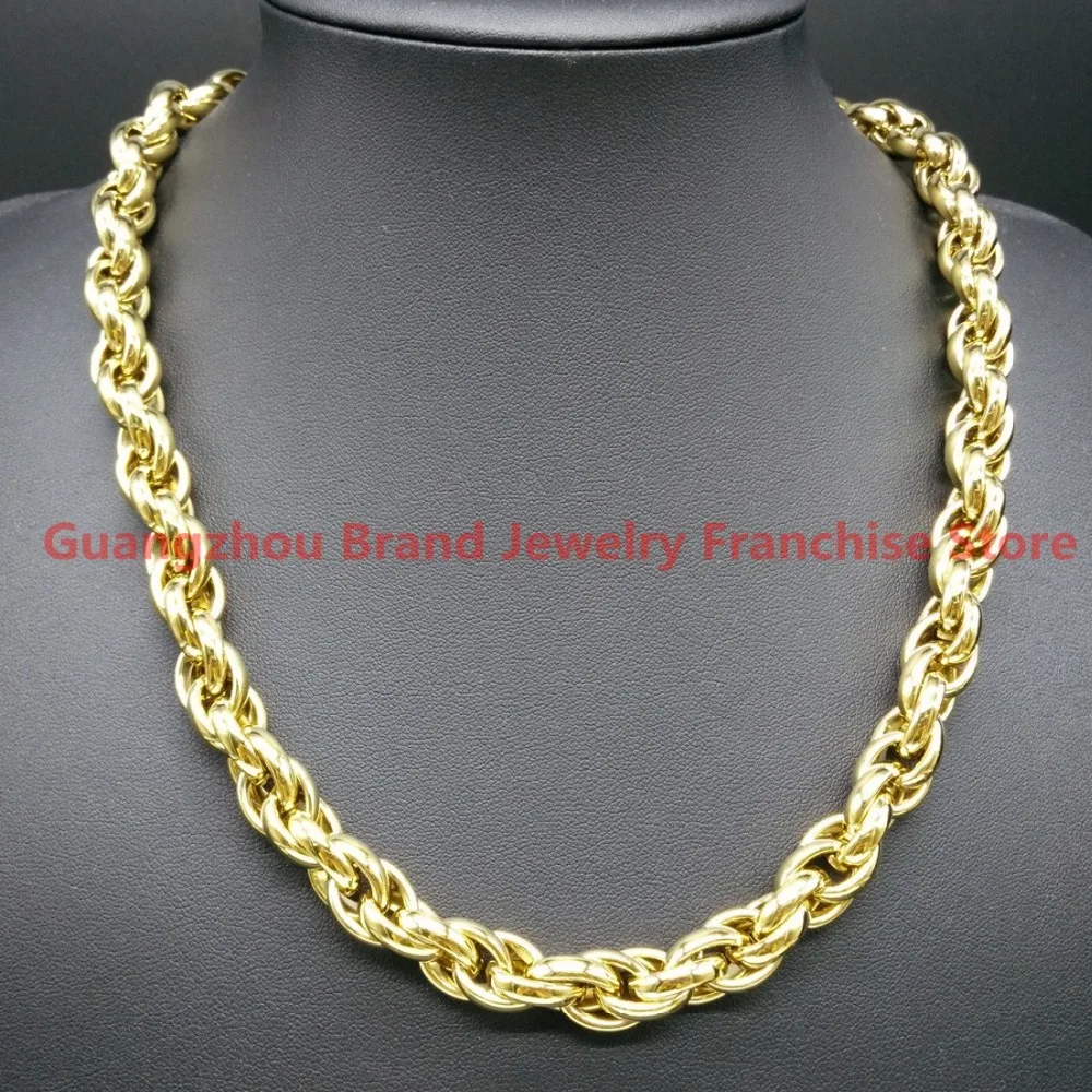 Hot 7"-40" Choose 9/11MM High Polished 316L Stainless Steel Gold color Mens Link Chain Necklace Jewelry
Hot 7"-40" Choose 9/11MM High Polished 316L Stainless Steel Gold color Mens Link Chain Necklace Jewelry