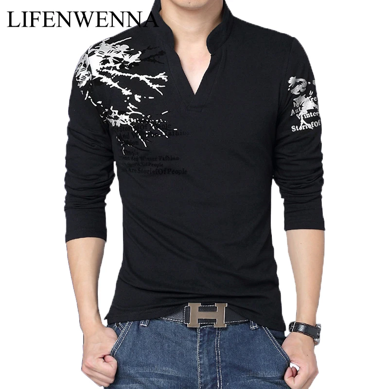 2022 New Fashion Men's T Shirt Fashion Print V Neck Long Sleeve T Shirt Mens Clothing Trend Slim Fit Casual Top Tees Shirt 5XL
2022 New Fashion Men's T Shirt Fashion Print V Neck Long Sleeve T Shirt Mens Clothing Trend Slim Fit Casual Top Tees Shirt 5XL