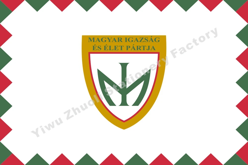 Hungary Justice and Life Party Flag 144X96cm (5x3FT) 120g 100D Polyester Double Stitched High Quality Banner Free Shipping
Hungary Justice and Life Party Flag 144X96cm (5x3FT) 120g 100D Polyester Double Stitched High Quality Banner Free Shipping