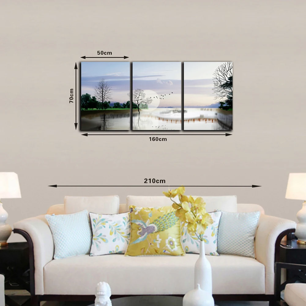 Gohipang Abstract 3 Pcs Canvas Oil Painting Landscape Painting Home Decoration Posters And Prints Wall Pictures For Living Room
Gohipang Abstract 3 Pcs Canvas Oil Painting Landscape Painting Home Decoration Posters And Prints Wall Pictures For Living Room
