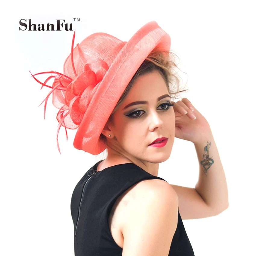 Женская вуалетка с перьями ShanFu, сезон гонок, шляпы Sinamay, Свадебные шляпы для коктейльной вечеринки, цвета слоновой кораллового коралла, SFH9144
Женская вуалетка с перьями ShanFu, сезон гонок, шляпы Sinamay, Свадебные шляпы для коктейльной вечеринки, цвета слоновой кораллового коралла, SFH9144
