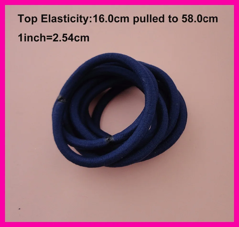 50PCS 5mm Top Elasticity Navy Elastic Ponytail Holders rope with glue connection,nylon elastic hair ties circle length 16.0cm
50PCS 5mm Top Elasticity Navy Elastic Ponytail Holders rope with glue connection,nylon elastic hair ties circle length 16.0cm