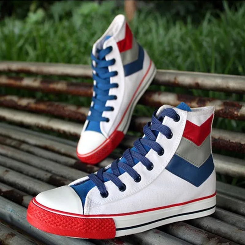 Classic Mens Casual High Top Vulcanize Shoes Cool Male Breathable Flat Canvas Skateboarding Shoes Men Boys High Top Sneakers
Classic Mens Casual High Top Vulcanize Shoes Cool Male Breathable Flat Canvas Skateboarding Shoes Men Boys High Top Sneakers