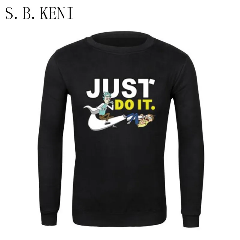 2018 на осень-зиму Мода с капюшоном Just Do It 3d письмо печати толстовки уличной хип-хоп