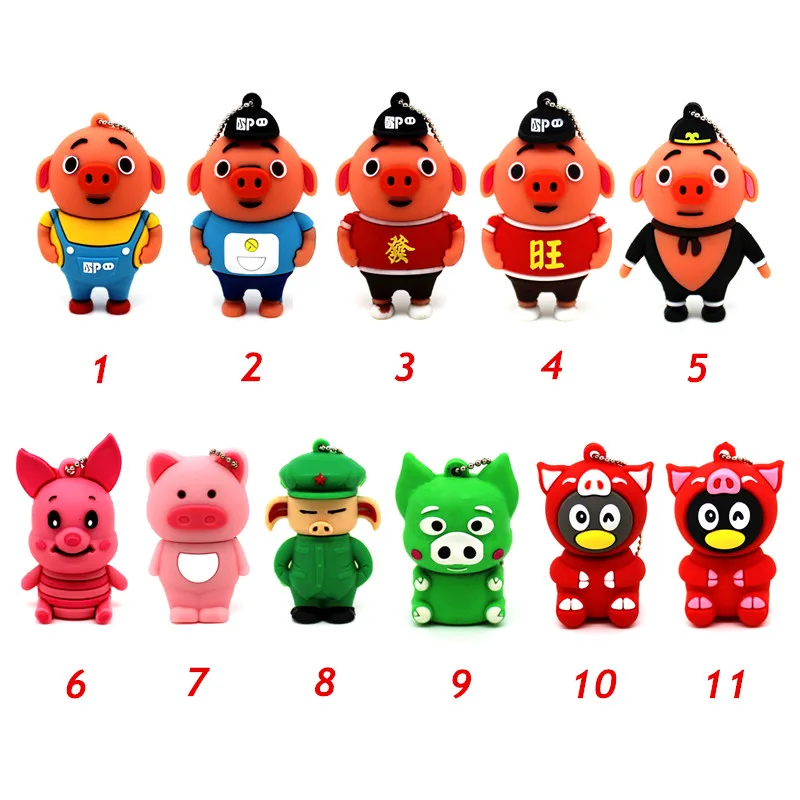 The New Cartoon Pigsy Pendrive Animal Pig 4GB 8GB 16GB USB 2.0 Flash Drive Flash Memory Stick 32GB 64GB Pen Prive
The New Cartoon Pigsy Pendrive Animal Pig 4GB 8GB 16GB USB 2.0 Flash Drive Flash Memory Stick 32GB 64GB Pen Prive