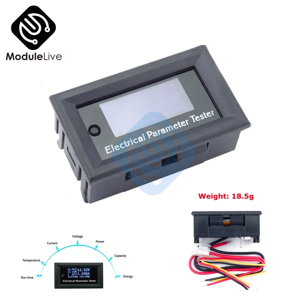 DC 100V/10A Voltmeter OLED Display Monitor Tester Current Voltage Meter Charger Ammeter Power supply Battery Capacity
DC 100V/10A Voltmeter OLED Display Monitor Tester Current Voltage Meter Charger Ammeter Power supply Battery Capacity