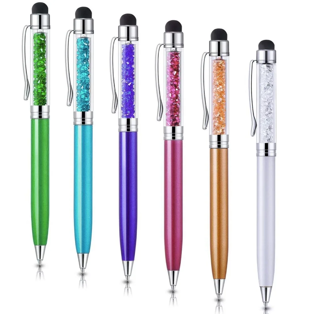 500 Pcs Metal Roller Ballpoint Pen Crystal Diamond Screen Capacitive Touch Stylus For Universal Capacitive Pad Tablet PB2071
500 Pcs Metal Roller Ballpoint Pen Crystal Diamond Screen Capacitive Touch Stylus For Universal Capacitive Pad Tablet PB2071
