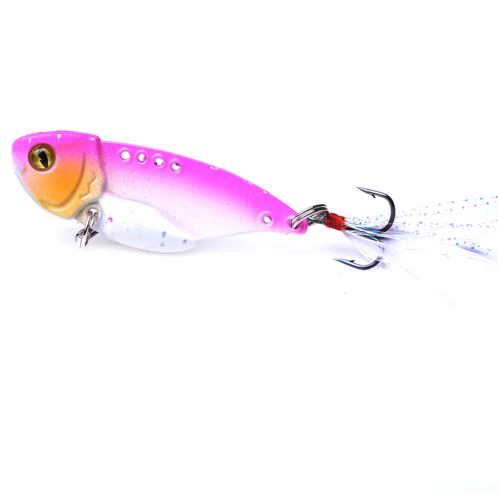 New Model Metal VIB Sinking Bait 50mm 10g Winter Ice Fishing Wobblers Crankbait Vibration Spinner bait Fishing Lure
New Model Metal VIB Sinking Bait 50mm 10g Winter Ice Fishing Wobblers Crankbait Vibration Spinner bait Fishing Lure