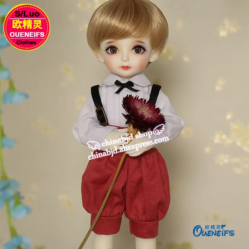 Одежда для куклы BJD SD 1/6 белая рубашка мальчиков и девочек брюки тела мальчика