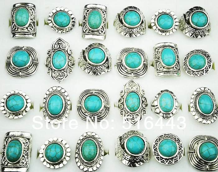 Vintage 30pcs Wholesale Jewelry Lots Turquoise Stones Antique Silver Plated Women Mens Adjustable Vintage Rings A-146
Vintage 30pcs Wholesale Jewelry Lots Turquoise Stones Antique Silver Plated Women Mens Adjustable Vintage Rings A-146
