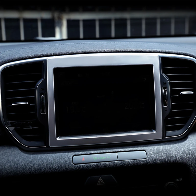 WELKINRY car auto cover styling For Kia Sportage QL 2016 2017 2018 ABS chrome front console navigation screen trim
WELKINRY car auto cover styling For Kia Sportage QL 2016 2017 2018 ABS chrome front console navigation screen trim