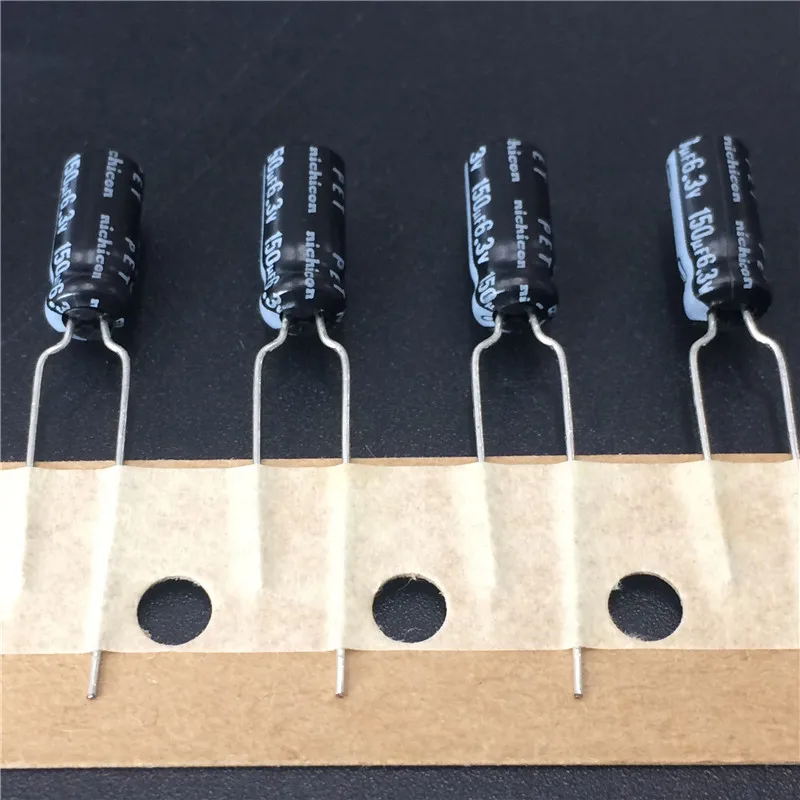 10pcs 150uF 6.3V NICHICON HE Series 5x11mm Extremely Low Impedance 6.3V150uF Aluminum Electrolytic Capacitor
10pcs 150uF 6.3V NICHICON HE Series 5x11mm Extremely Low Impedance 6.3V150uF Aluminum Electrolytic Capacitor