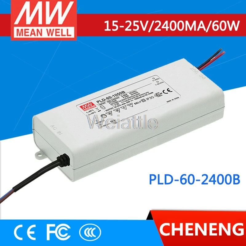 MEAN WELL оригинальный PLD-60-2400B 25В 2400ма meanwell PLD-60 25В 60Вт с одним выходом светодиодный импульсный источник питания
MEAN WELL оригинальный PLD-60-2400B 25В 2400ма meanwell PLD-60 25В 60Вт с одним выходом светодиодный импульсный источник питания