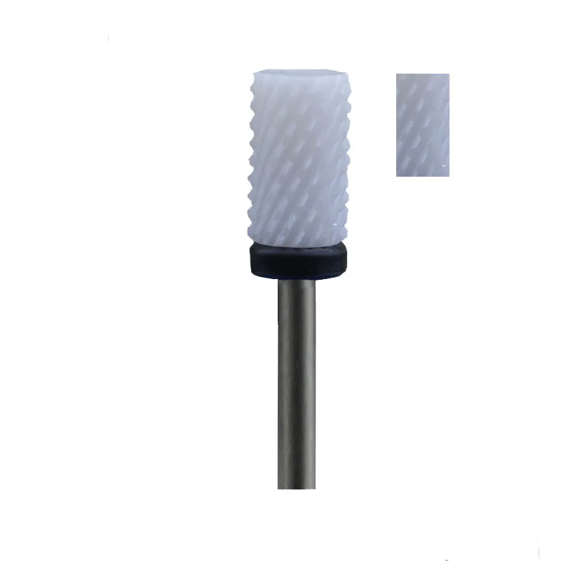 White Ceramic Nail Drill Bit - Small Barrel Bit XC
