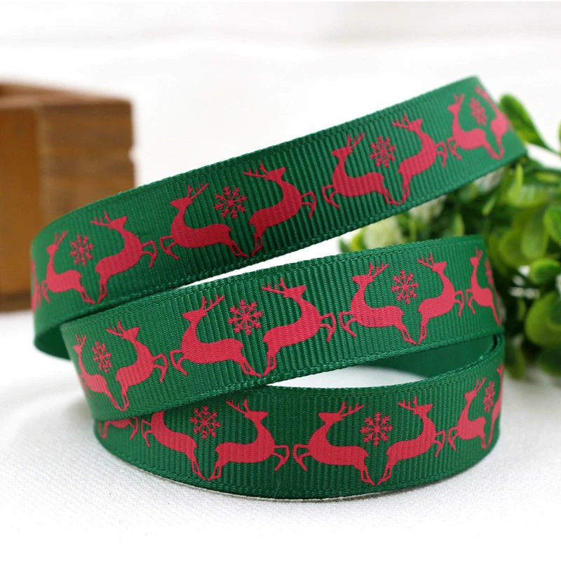 1591058 15 New arrival 16mm Christmas Series Printing ribbon unique selling new models tree decorations gift wrap | Дом и сад