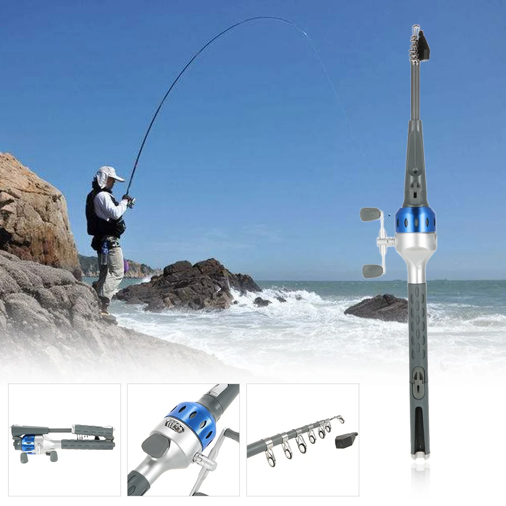 Telescopic Fishing Rod Reel Combo Spinning Casting Fishing Rod Pole Travel Sea Boat Rock Fly Fishing Rod Surfcasting Rod
Telescopic Fishing Rod Reel Combo Spinning Casting Fishing Rod Pole Travel Sea Boat Rock Fly Fishing Rod Surfcasting Rod
