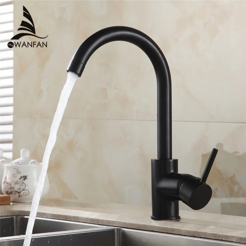 Kitchen Faucets Brass Kitchen Sink Water Faucet 360 Rotate Swivel Faucet Mixer Single Holder Single Hole Black Mixer 7114R
Kitchen Faucets Brass Kitchen Sink Water Faucet 360 Rotate Swivel Faucet Mixer Single Holder Single Hole Black Mixer 7114R