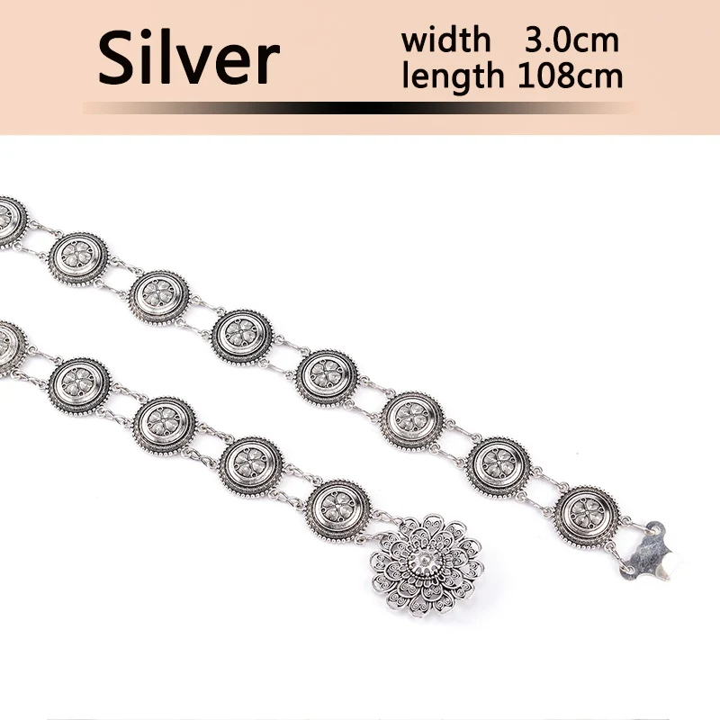SILMARIL Fashion personality belt for women High quality metal flower string waist chain ceinture femme on dress belts female
SILMARIL Fashion personality belt for women High quality metal flower string waist chain ceinture femme on dress belts female