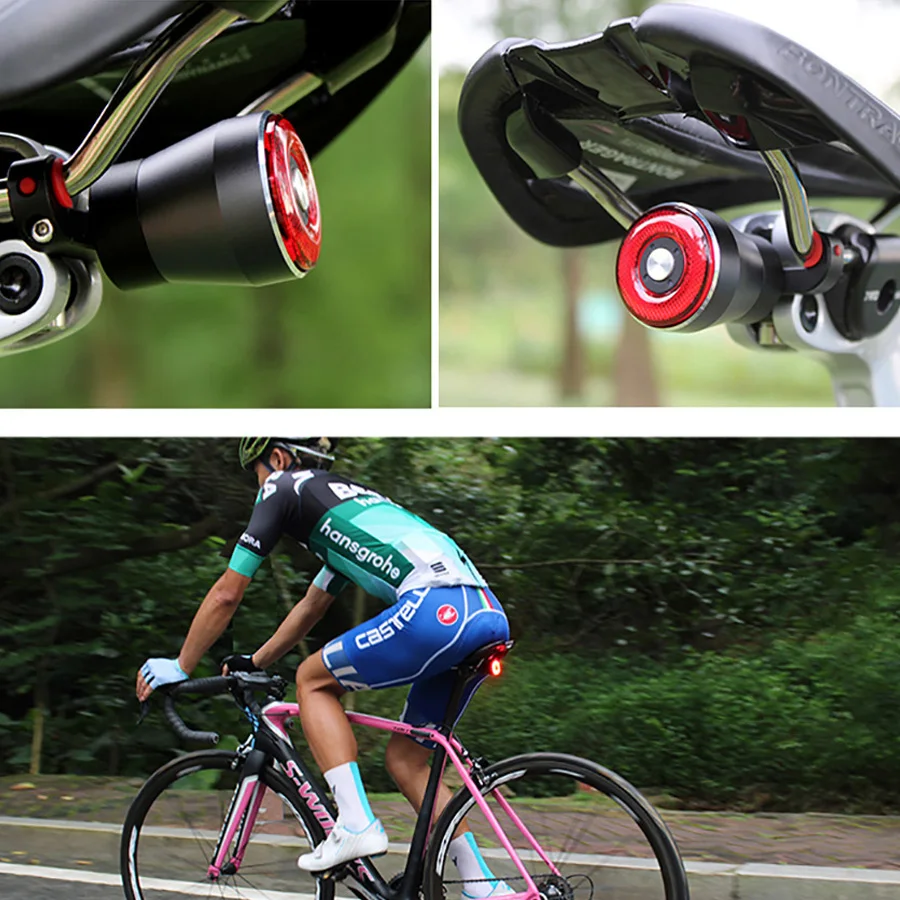 Bicycle Lights Intelligent Sensor Turn Signal Brake Bike Taillights MTB Road Bike Saddle USB Rechargeable Rear Smart Bike Lights
Bicycle Lights Intelligent Sensor Turn Signal Brake Bike Taillights MTB Road Bike Saddle USB Rechargeable Rear Smart Bike Lights