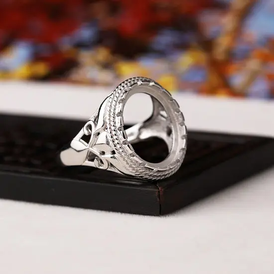 Женское серебряное обручальное кольцо с полукреплением для женщин 12x14