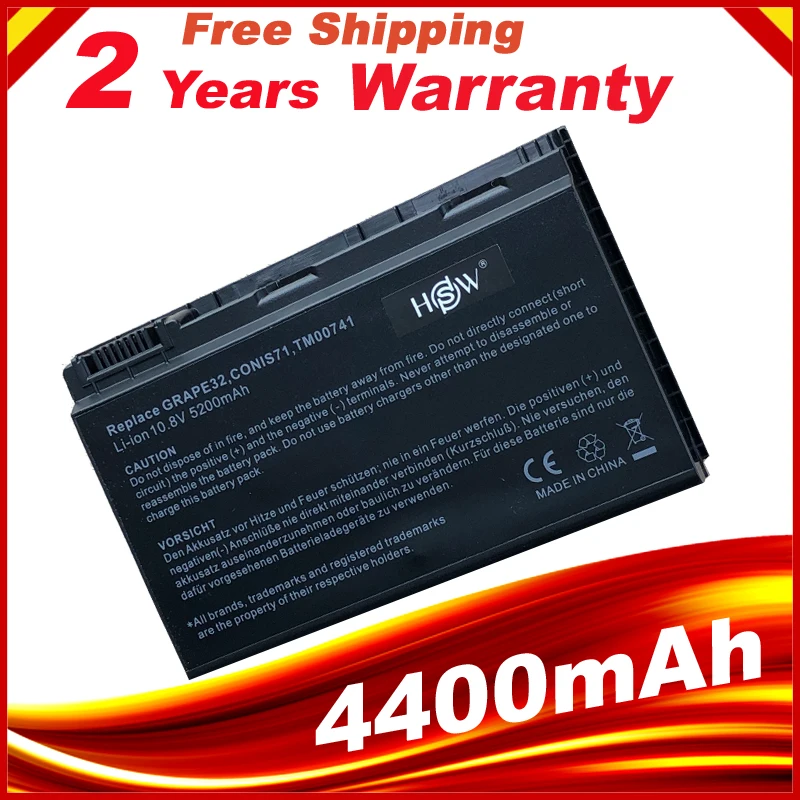 

4400mAh laptop battery For Acer Extensa 5630 5630EZ 5630G 5630Z 5630ZG 5635 7220 7620 7620G 7620Z GRAPE32 GRAPE34