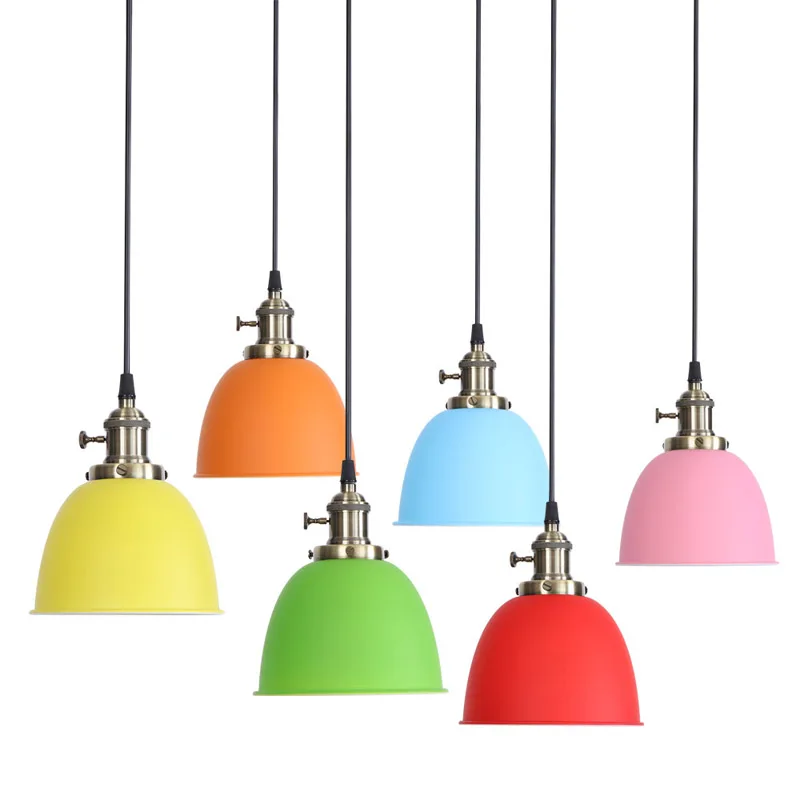 Simple and stylish metal pendant light LED E27 creative lamp multi-color living room study bedroom bar art decoration
Simple and stylish metal pendant light LED E27 creative lamp multi-color living room study bedroom bar art decoration