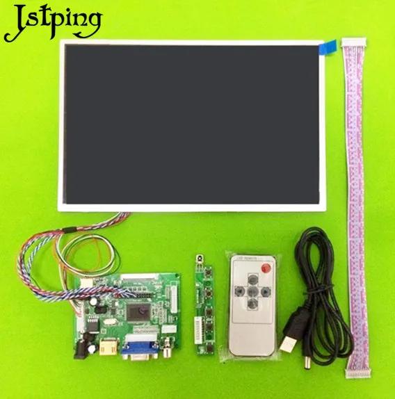Планшет Jstping 10 1 дюйма HD 1280*800 с ЖК дисплеем пультом управления HDMI VGA 2AV LVDS для Raspberry