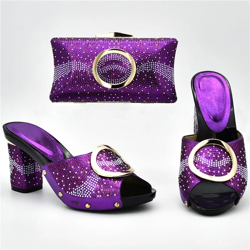 Latest Design Italian Shoes with Matching Bags and To Match Luxury Women Designers Set | Обувь