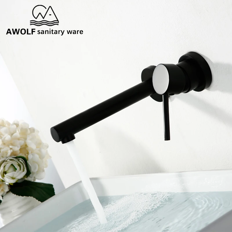 CLEARANCE Solid Brass Basin Faucet Brushed Gold Wall Mounted Mixer Tap For Bathroom Sink ML8034
CLEARANCE Solid Brass Basin Faucet Brushed Gold Wall Mounted Mixer Tap For Bathroom Sink ML8034