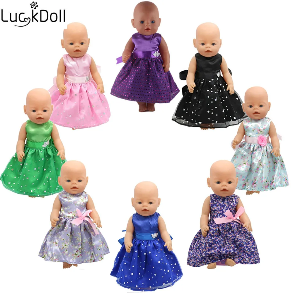 Luckydoll 8pcs Cute Princess Dress Suitable Fit 18 Inch American 43cm BabyDoll Clothes Accessories Toy Children's Christmas Gift
Luckydoll 8pcs Cute Princess Dress Suitable Fit 18 Inch American 43cm BabyDoll Clothes Accessories Toy Children's Christmas Gift