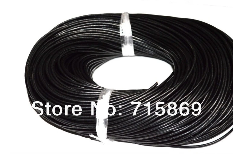 Free ship 100 Meters 4mm Black Round Genuine Leather Cord, Necklace & Bracelet Real Leather Cord
Free ship 100 Meters 4mm Black Round Genuine Leather Cord, Necklace & Bracelet Real Leather Cord