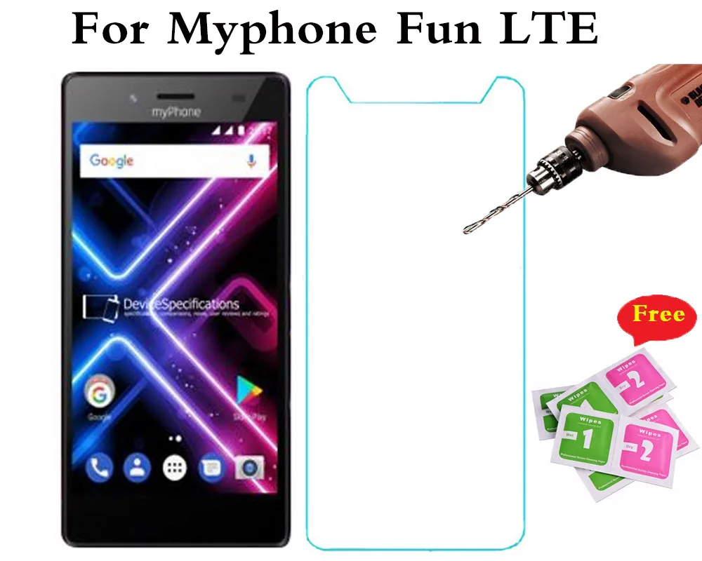 Закаленное стекло для Myphone Fun LTE/Power/CITY/Fun 5 Взрывозащищенная искусственная Защита
