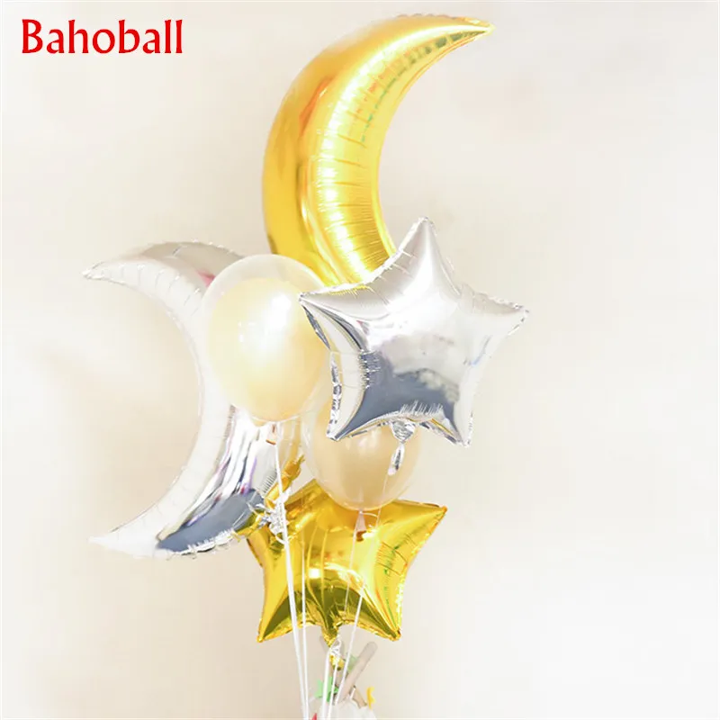 6pcs/Lot 36inch Large Moon Ballon 18inch Star Heart Balloon Helium Foil Balloons Baby Birthday Party Decor Party Supplies Toy
6pcs/Lot 36inch Large Moon Ballon 18inch Star Heart Balloon Helium Foil Balloons Baby Birthday Party Decor Party Supplies Toy