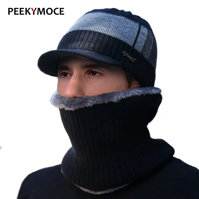 Winter Hats For Men Skullies Beanies Female Gorras plus velvet Women Scarf Cap set Balaclava Mask Gorras Bonnet male Knitted Hat
Winter Hats For Men Skullies Beanies Female Gorras plus velvet Women Scarf Cap set Balaclava Mask Gorras Bonnet male Knitted Hat