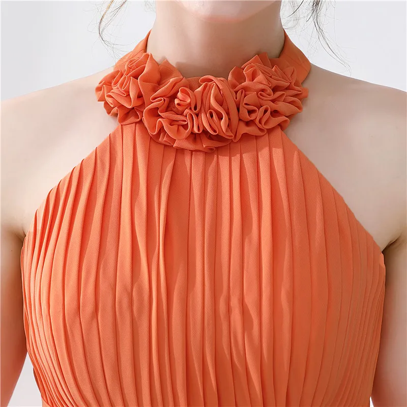 Оранжевые платья подружки невесты Vestidos Para Damas De Honra 2020 сексуальные длинные с